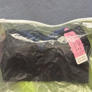 Black and Blue Lingerie Set